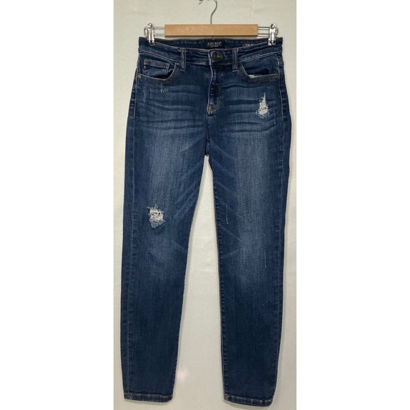 Judy Blue Denim - Judy‎ Blue Slim Fit Jeans Size 27 Medium Wash Distressed Stretch Denim Capsule